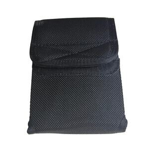 Black Canvas Belt Loop Carrying Case for Phone or Pistol  5.5" x 3.5" x 1"